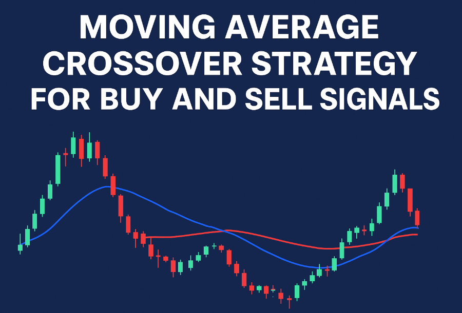 Moving Average Crossover Strategy for Buy and Sell Signals